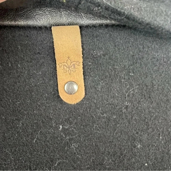 Mackage Black Wool Blend Double Breasted Pea Coat Military Designer Women’s XS - Picture 14 of 15